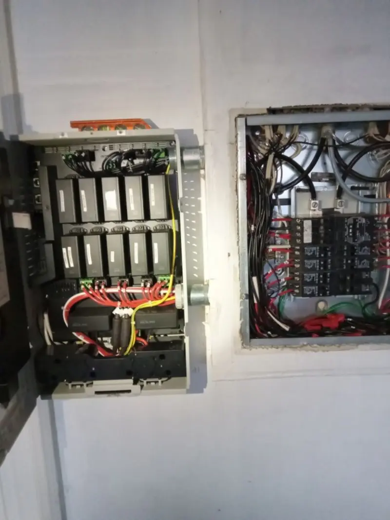 Electrical panel upgrade completed for Security Camera Wiring in Kearny